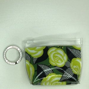 Vera Bradley Plastic Keychain Pouch La Neon Rose